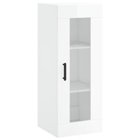 Thumbnail for Highboard Hochglanz-Weiß 34,5x34x180 cm Holzwerkstoff