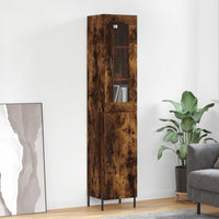 Thumbnail for Highboard Räuchereiche 34,5x34x180 cm Holzwerkstoff