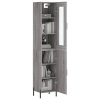 Thumbnail for Highboard Grau Sonoma 34,5x34x180 cm Holzwerkstoff