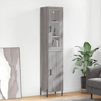 Thumbnail for Highboard Grau Sonoma 34,5x34x180 cm Holzwerkstoff
