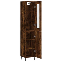 Thumbnail for Highboard Räuchereiche 34,5x34x180 cm Holzwerkstoff