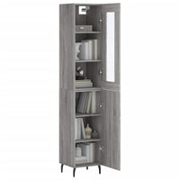 Thumbnail for Highboard Grau Sonoma 34,5x34x180 cm Holzwerkstoff
