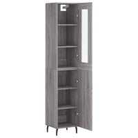 Thumbnail for Highboard Grau Sonoma 34,5x34x180 cm Holzwerkstoff