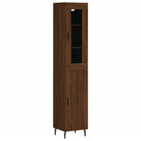 Thumbnail for Highboard Braun Eichen-Optik 34,5x34x180 cm Holzwerkstoff