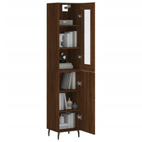 Thumbnail for Highboard Braun Eichen-Optik 34,5x34x180 cm Holzwerkstoff