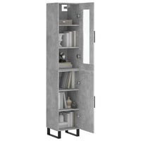Thumbnail for Highboard Betongrau 34,5x34x180 cm Holzwerkstoff