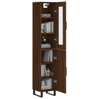 Thumbnail for Highboard Braun Eichen-Optik 34,5x34x180 cm Holzwerkstoff