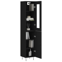 Thumbnail for Highboard Schwarz 34,5x34x180 cm Holzwerkstoff