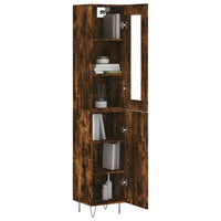 Thumbnail for Highboard Räuchereiche 34,5x34x180 cm Holzwerkstoff