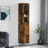 Thumbnail for Highboard Räuchereiche 34,5x34x180 cm Holzwerkstoff