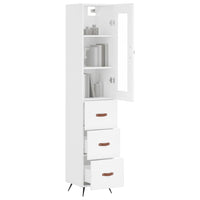 Thumbnail for Highboard Weiß 34,5x34x180 cm Holzwerkstoff