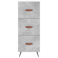 Thumbnail for Highboard Betongrau 34,5x34x180 cm Holzwerkstoff