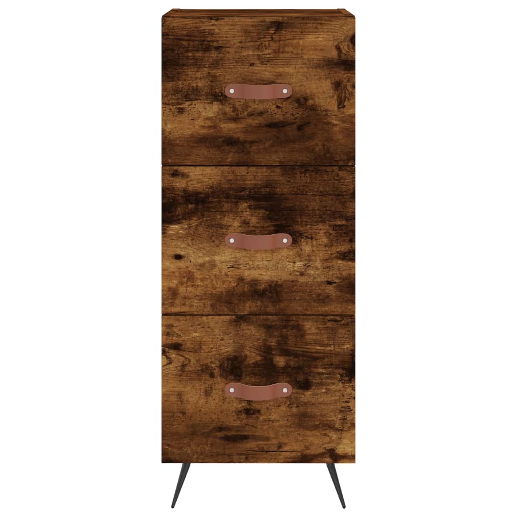 Highboard Räuchereiche 34,5x34x180 cm Holzwerkstoff
