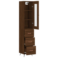 Thumbnail for Highboard Braun Eichen-Optik 34,5x34x180 cm Holzwerkstoff