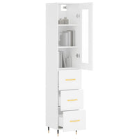 Thumbnail for Highboard Weiß 34,5x34x180 cm Holzwerkstoff