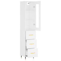 Thumbnail for Highboard Weiß 34,5x34x180 cm Holzwerkstoff