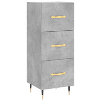 Thumbnail for Highboard Betongrau 34,5x34x180 cm Holzwerkstoff