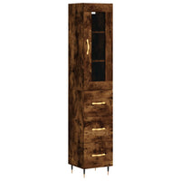 Thumbnail for Highboard Räuchereiche 34,5x34x180 cm Holzwerkstoff
