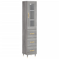 Thumbnail for Highboard Grau Sonoma 34,5x34x180 cm Holzwerkstoff