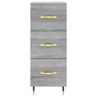 Thumbnail for Highboard Grau Sonoma 34,5x34x180 cm Holzwerkstoff