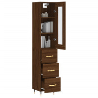 Thumbnail for Highboard Braun Eichen-Optik 34,5x34x180 cm Holzwerkstoff