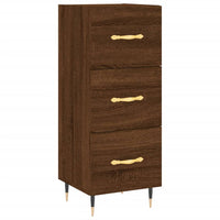 Thumbnail for Highboard Braun Eichen-Optik 34,5x34x180 cm Holzwerkstoff