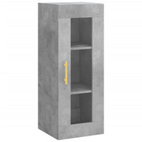 Thumbnail for Highboard Betongrau 34,5x34x180 cm Holzwerkstoff