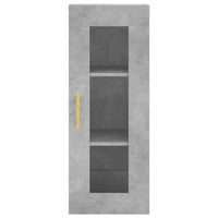 Thumbnail for Highboard Betongrau 34,5x34x180 cm Holzwerkstoff