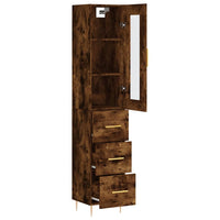 Thumbnail for Highboard Räuchereiche 34,5x34x180 cm Holzwerkstoff