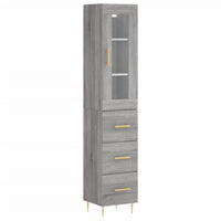 Thumbnail for Highboard Grau Sonoma 34,5x34x180 cm Holzwerkstoff