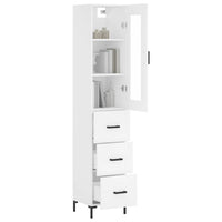 Thumbnail for Highboard Weiß 34,5x34x180 cm Holzwerkstoff