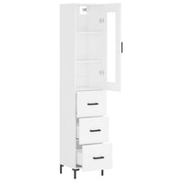 Thumbnail for Highboard Weiß 34,5x34x180 cm Holzwerkstoff