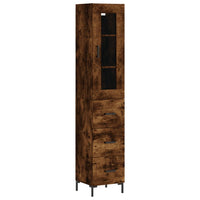 Thumbnail for Highboard Räuchereiche 34,5x34x180 cm Holzwerkstoff