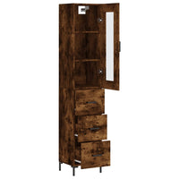 Thumbnail for Highboard Räuchereiche 34,5x34x180 cm Holzwerkstoff