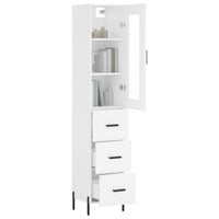 Thumbnail for Highboard Weiß 34,5x34x180 cm Holzwerkstoff