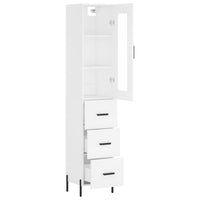 Thumbnail for Highboard Weiß 34,5x34x180 cm Holzwerkstoff
