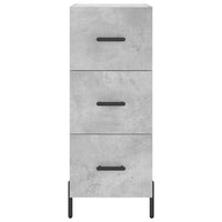 Thumbnail for Highboard Betongrau 34,5x34x180 cm Holzwerkstoff