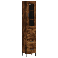 Thumbnail for Highboard Räuchereiche 34,5x34x180 cm Holzwerkstoff