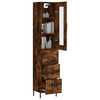 Thumbnail for Highboard Räuchereiche 34,5x34x180 cm Holzwerkstoff