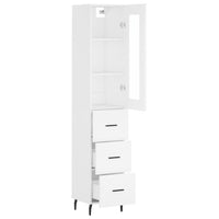 Thumbnail for Highboard Weiß 34,5x34x180 cm Holzwerkstoff