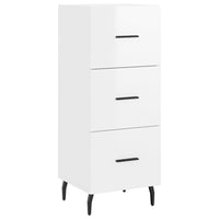 Thumbnail for Highboard Hochglanz-Weiß 34,5x34x180 cm Holzwerkstoff
