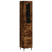 Thumbnail for Highboard Räuchereiche 34,5x34x180 cm Holzwerkstoff