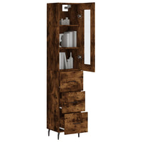 Thumbnail for Highboard Räuchereiche 34,5x34x180 cm Holzwerkstoff