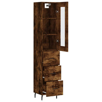 Thumbnail for Highboard Räuchereiche 34,5x34x180 cm Holzwerkstoff