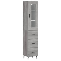 Thumbnail for Highboard Grau Sonoma 34,5x34x180 cm Holzwerkstoff