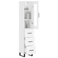 Thumbnail for Highboard Weiß 34,5x34x180 cm Holzwerkstoff