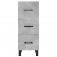 Thumbnail for Highboard Betongrau 34,5x34x180 cm Holzwerkstoff