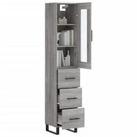Thumbnail for Highboard Grau Sonoma 34,5x34x180 cm Holzwerkstoff
