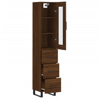 Thumbnail for Highboard Braun Eichen-Optik 34,5x34x180 cm Holzwerkstoff
