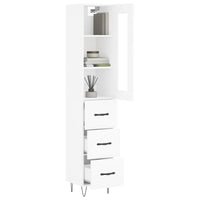 Thumbnail for Highboard Weiß 34,5x34x180 cm Holzwerkstoff